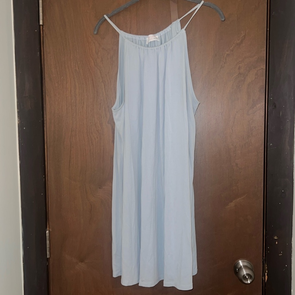 Double zero light blue mini dress sz L 💙